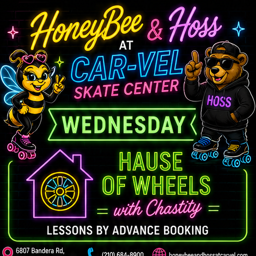 Wednesday Hause of Wheels with Chasity flyer
